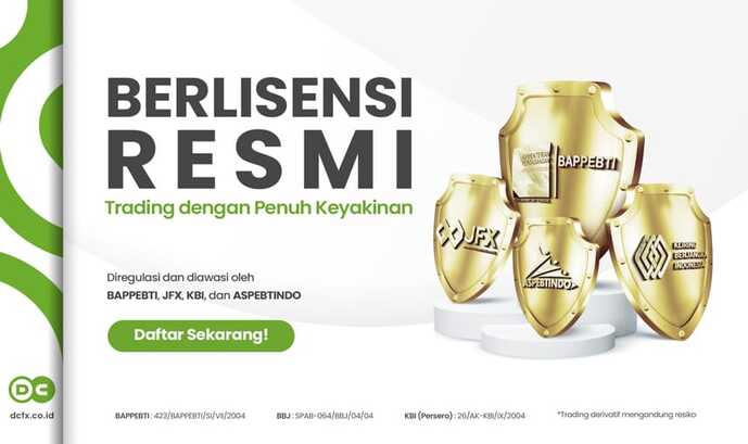 DCFX platform trading emas terbaik dan profesional