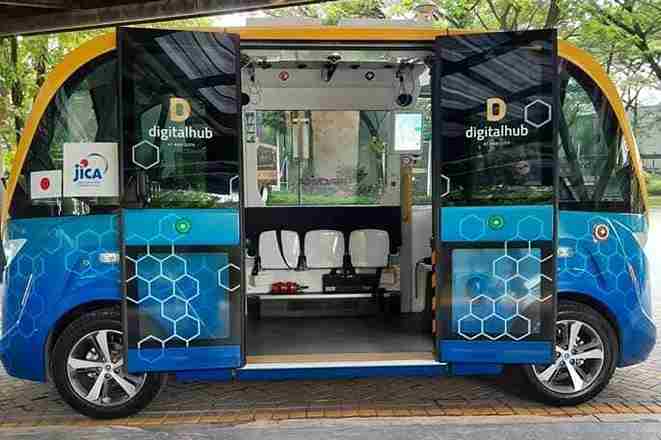 Kerennya first Autonomus Vehicle at Green Office Park BSD City