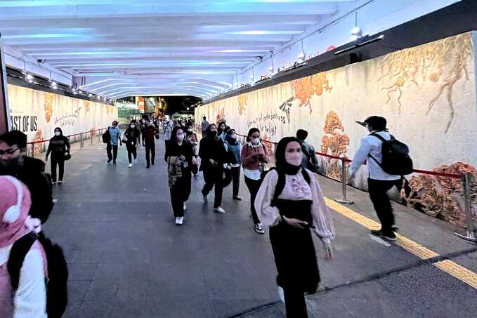 Terowongan Kendal dengan instalasi mural 3D, tempat wisata gratis di Jakarta