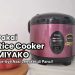 Pakai Rice Cooker Miyako, tak ada lagi maaalah nasi lengket di panci